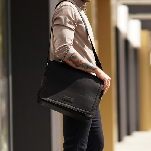 Black men`s shoulder bag S11